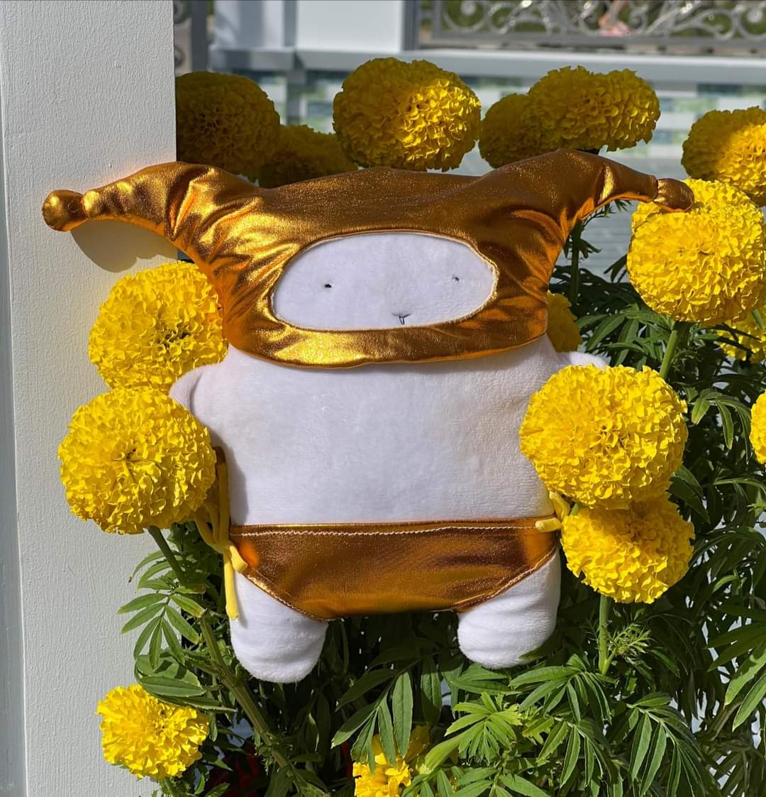 Thịnh Nhỏ Mập Ú Đội Nón - Gấu Bông Đình May 20X20Cm