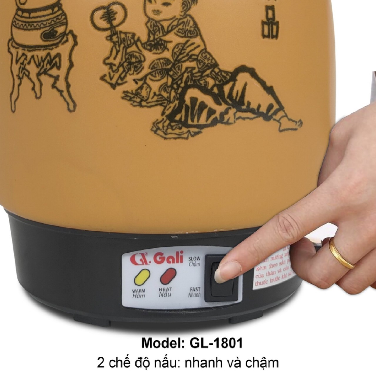 Ấm Siêu sắc thuốc Gali GL-1801 3.3 lít