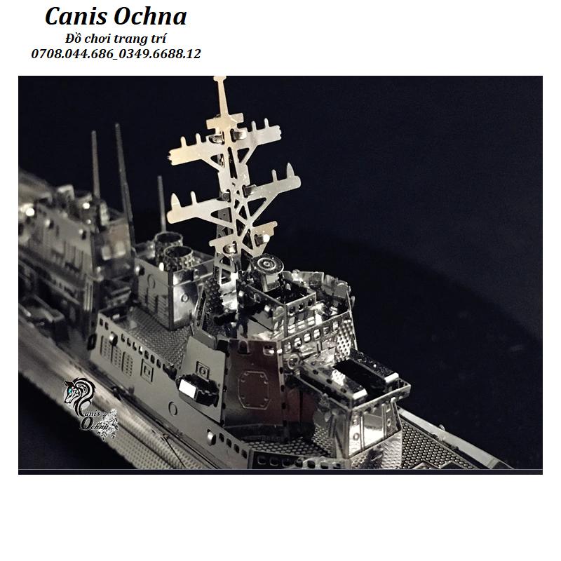 Mô hình lắp ráp 3D kim loại_Burke Class Destroyer