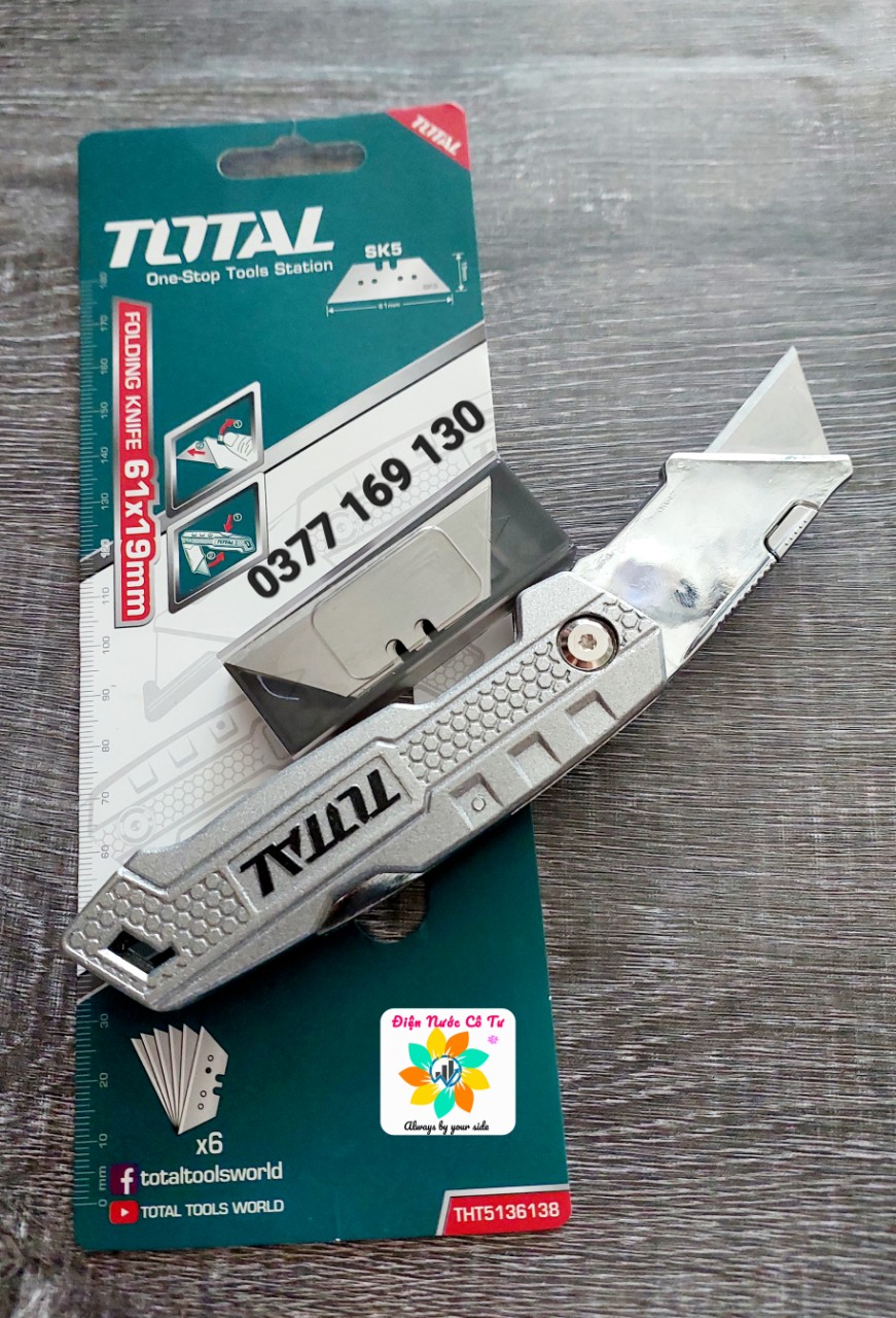 Dao rọc xếp Dao cắt Alu Total THT513613