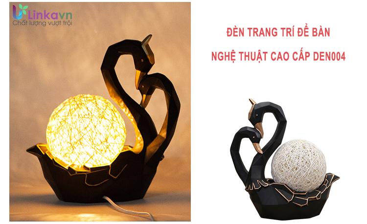 Đèn ngủ trang trí nghệ thuật cao cấp DEN004 – Mô hình đôi thiên nga