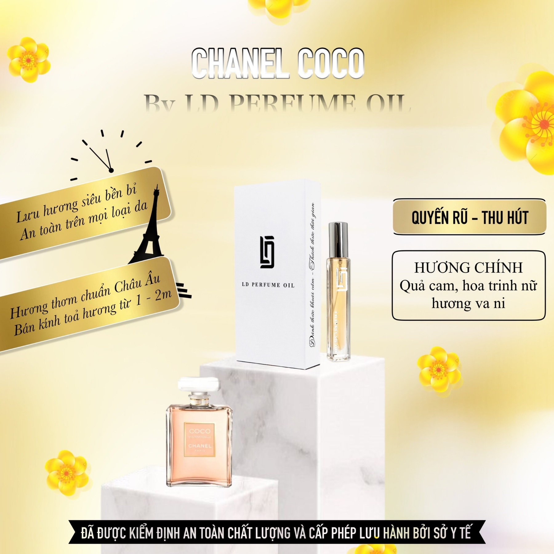 Tinh Dầu Nước Hoa Pháp LD PERFUME OIL CHANEL COCO 12ml