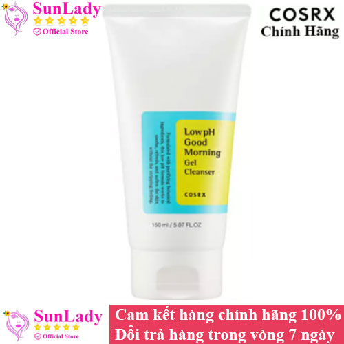 Sữa rửa mặt dịu nhẹ Cosrx Low pH Good Morning Gel Cleanser 150ml - Srm trị mụn Hàn Quốc Cosrx Low pH Good Morning Gel Cleanser Chính Hãng