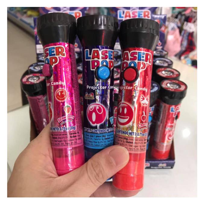 Kẹo đèn pin Laser Pop siêu hot hit lẻ 1 chiếc