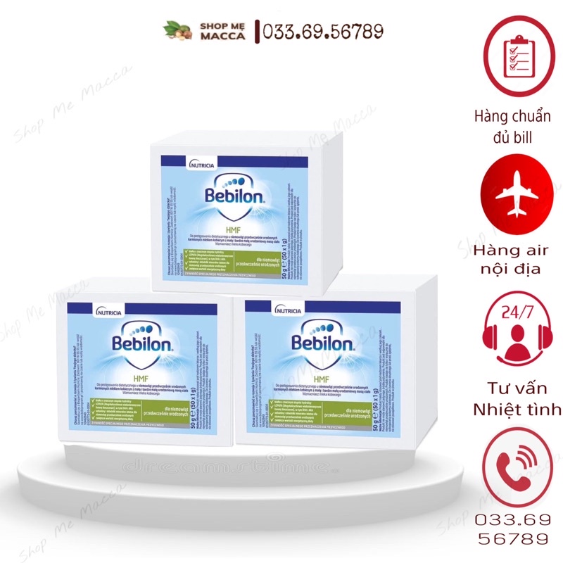 [ date 6/2026 ] Sữa Bebilon Human Milk Fortifier Dành Cho Trẻ Sinh N.on (Bebilon HMF - Hộp 50 gói - 1GR/GÓI)