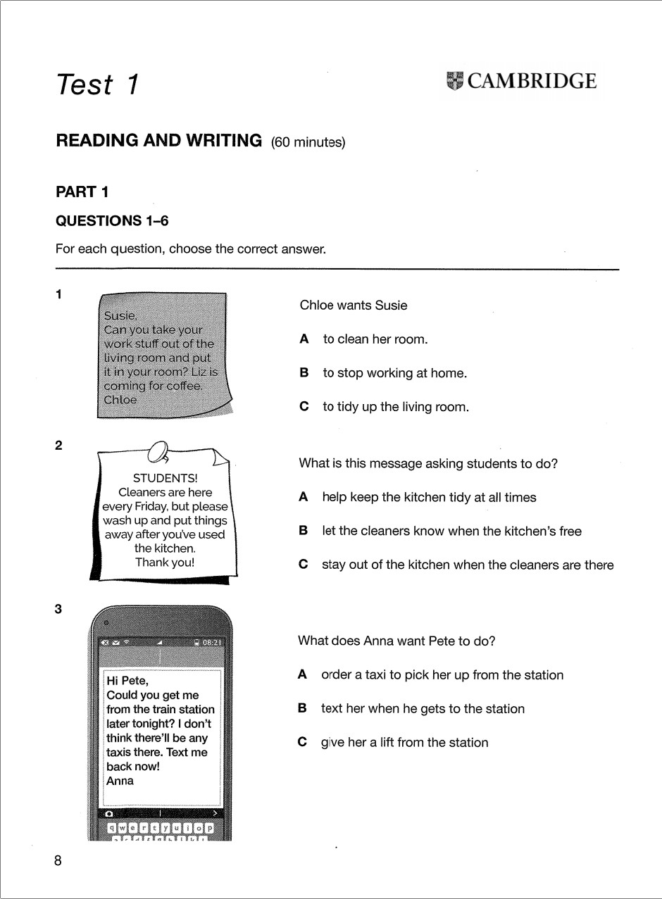 Sách A2 Key 1 for the Revised 2020 Exam Student's Book with Answers