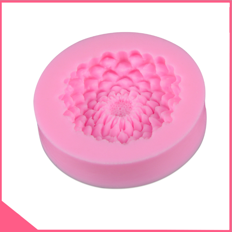 Khuôn silicon 4d làm rau câu hoa thược dược