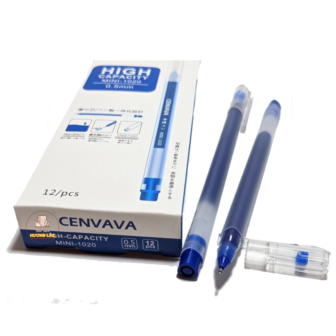 Bút Gel Cenvava MINI-1020, mực xanh (cây)