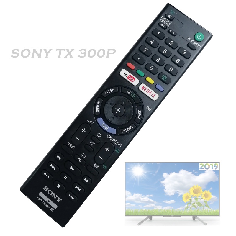 Điều khiển tivi sony smart internet-model tx300p hàng xuất malaysia chất lượng cao