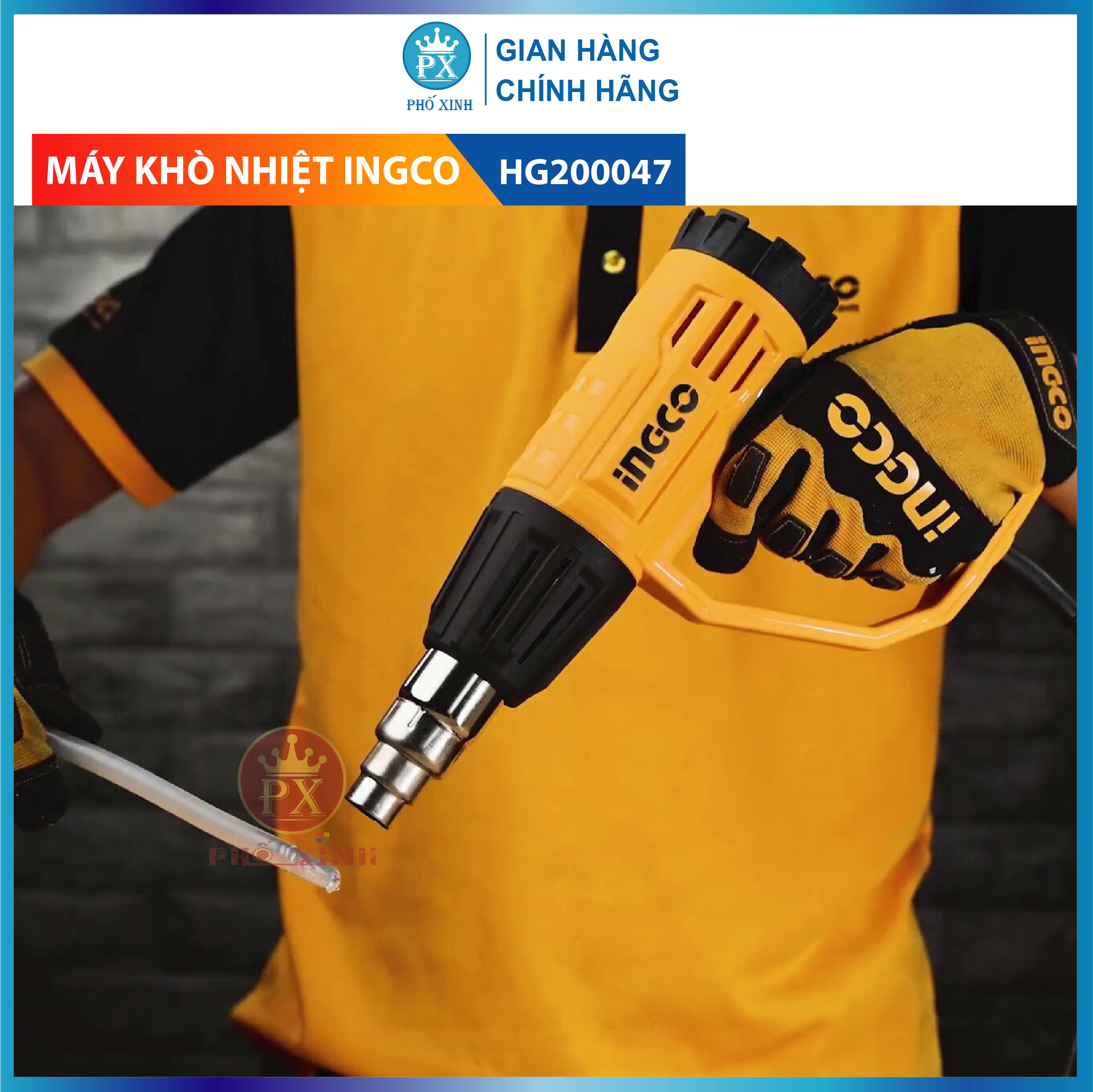 Máy thổi nhiệt INGCO - HG200028-HG200047