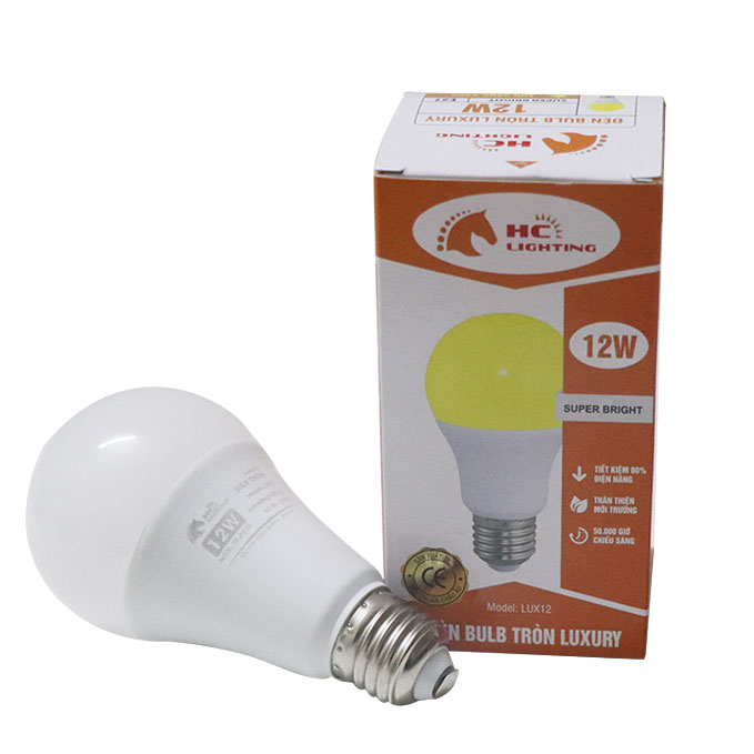 [Bảo hành 2 năm] Đèn Bulb tròn cao cấp bóng bub tròn LUXURY - 3W, 5W, 7W, 9W, 12W Đèn HC LIGHTING tiết kiệm điện