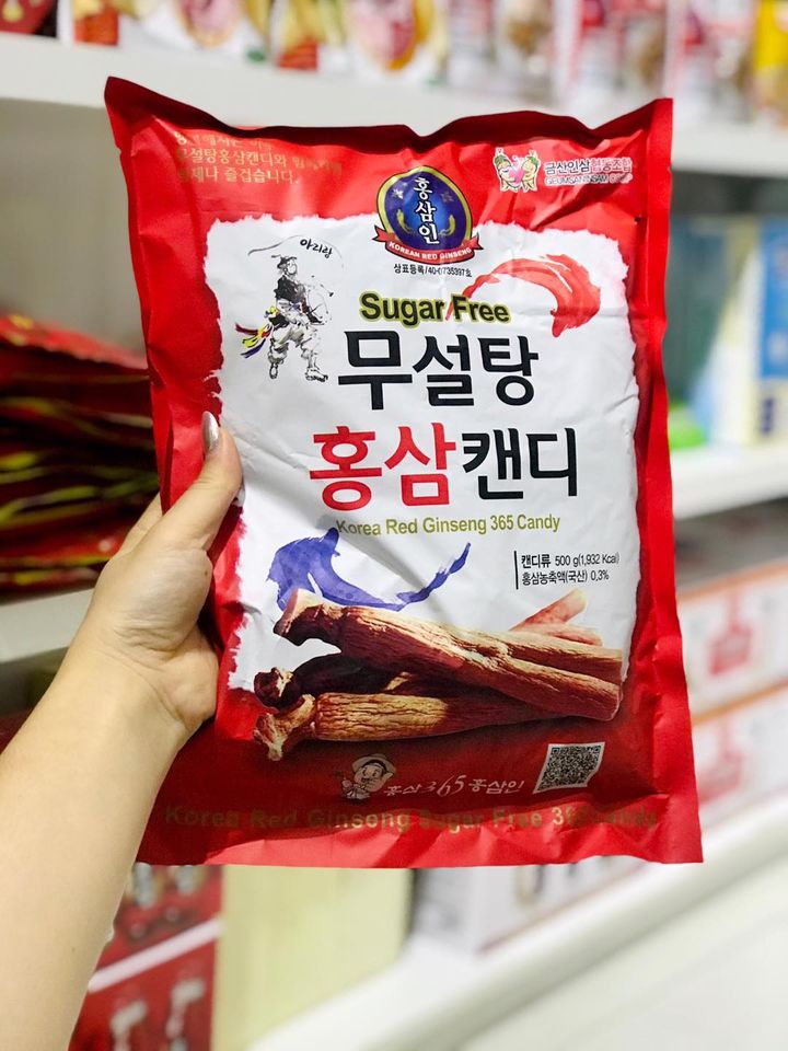 KẸO HỒNG SÂM KHÔNG ĐƯỜNG 365 HÀN QUỐC (500G)