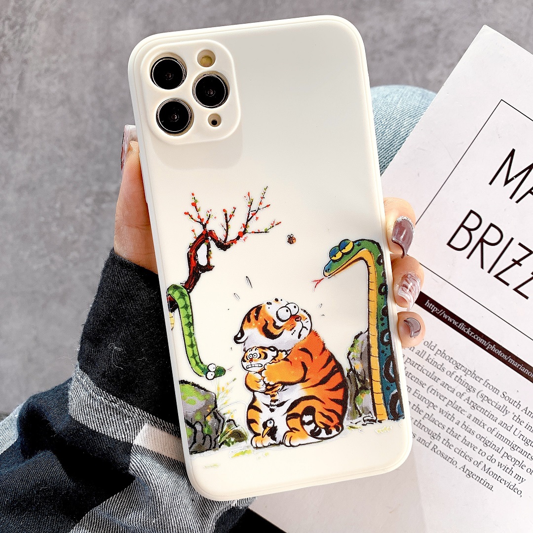 Ốp Lưng Silicon Màu Bảo Vệ Camera Tiger