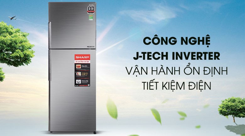 [TRẢ GÓP 0%] Tủ Lạnh Inverter Sharp SJ-X316E-DS (314L) (Giá áp dụng giao tại HN, HCM& các tỉnh liên hệ shop)