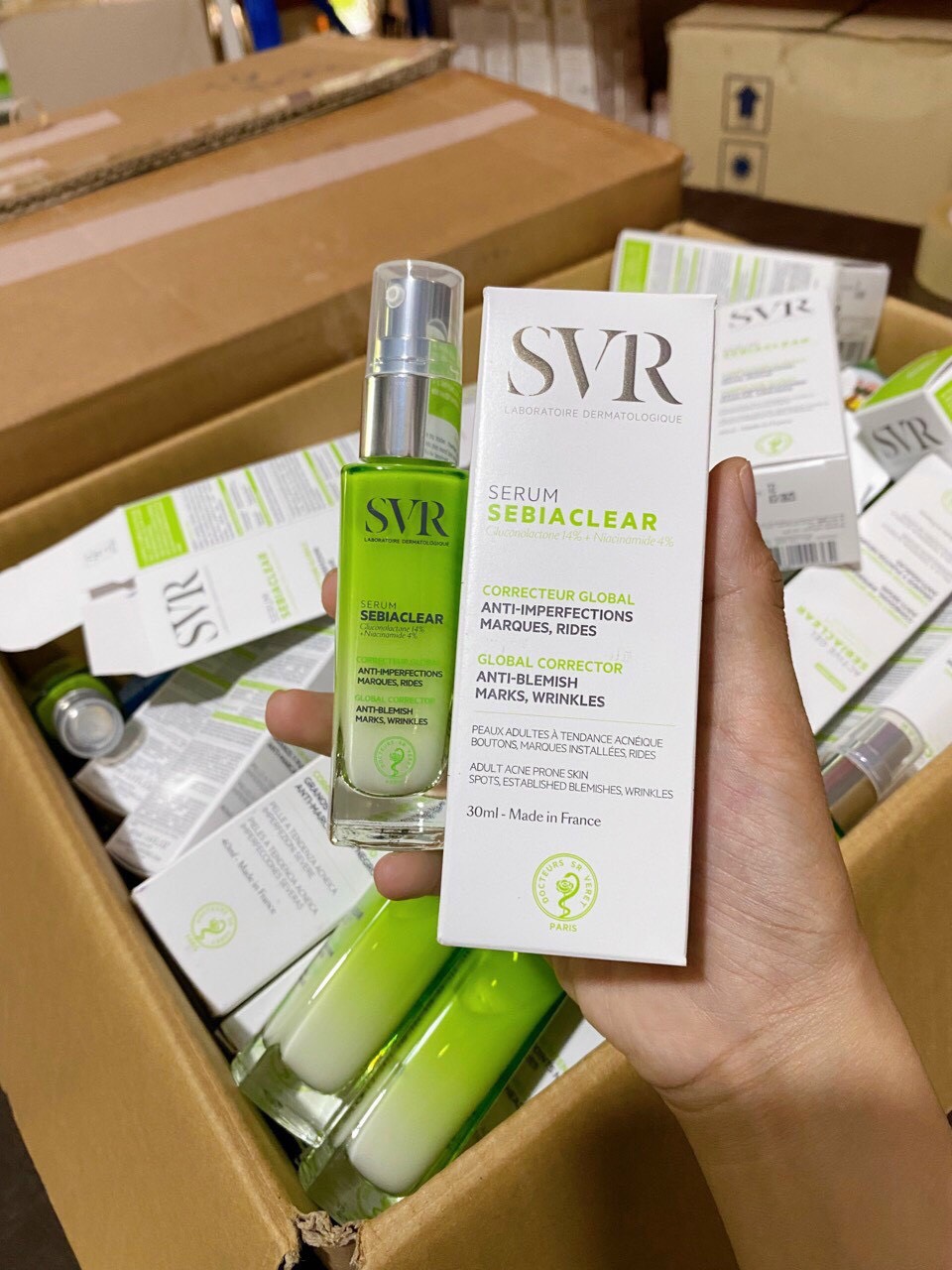 Serum SVR Sebiaclear 30ml, Tinh Chất Làm Giảm Mụn & Mờ Nám Thâm