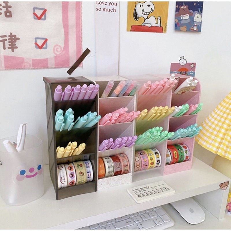 ( CÓ SẴN ) ỐNG ĐỰNG BÚT NGHIÊNG ĐỂ BÀN