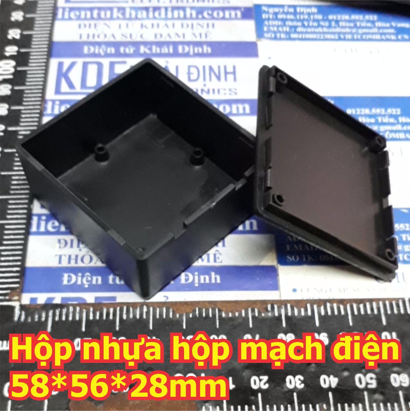 5 hộp nhựa hộp mạch điện 5828mm cao 28mm màu đen kde3194