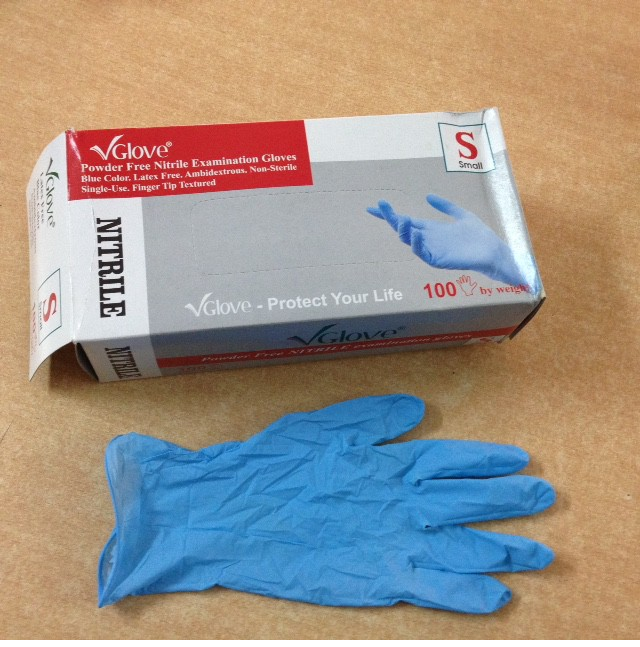 NITRILE GLOVES  POWDER FREE
