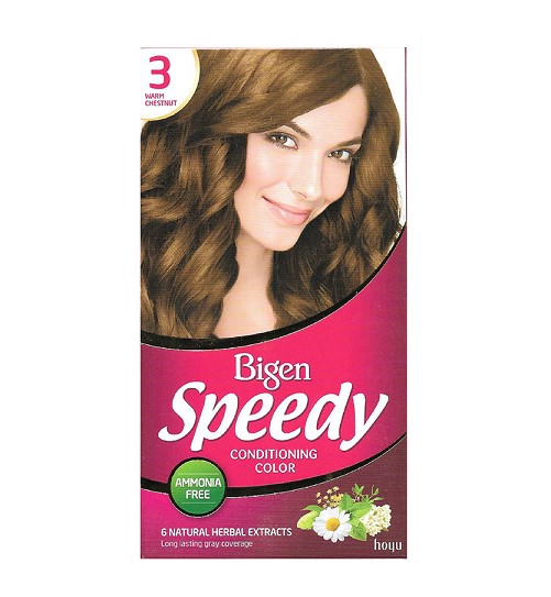 [HCM]Thuốc Nhuộm Tóc Bigen Speedy Warm Chestnut - Số 3