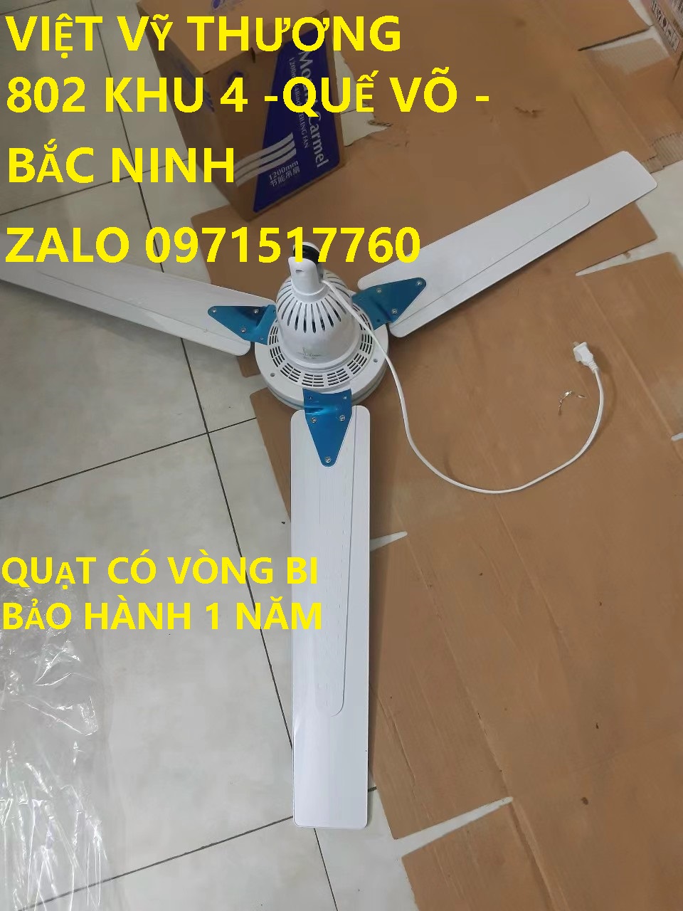 Quạt màn, quạt trần mini 220v 1200mm