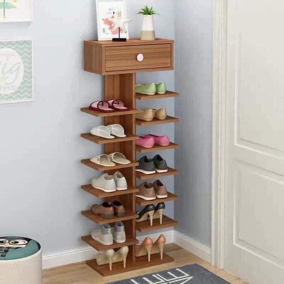 [Mã LIFE020630K giảm 15% đơn 150K] KỆ GIÀY CÂY - KỆ GIÀY GỖ ĐA NĂNG