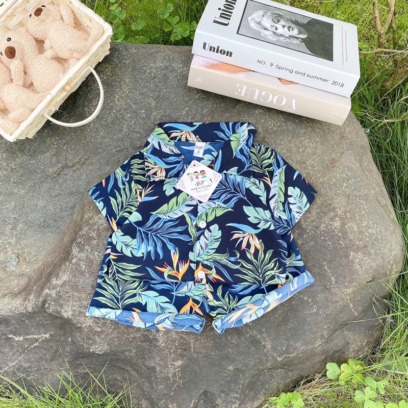 [SET BÉ TRAI] Bộ hoa lá 5 màu cho bé trai