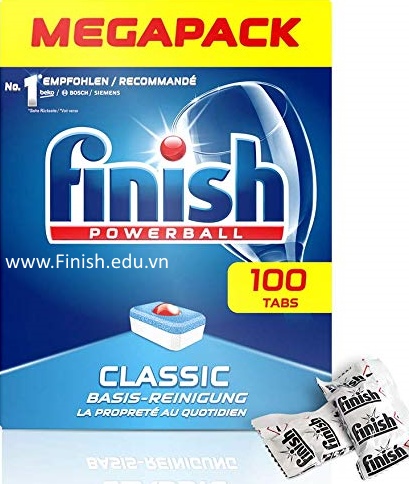 Viên rửa bát finish Đức 100 viên