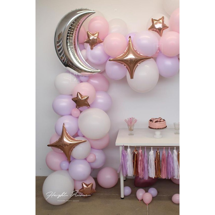 Set 2 cái Bóng kiếng sao 4 cánh trang trí size 25cm