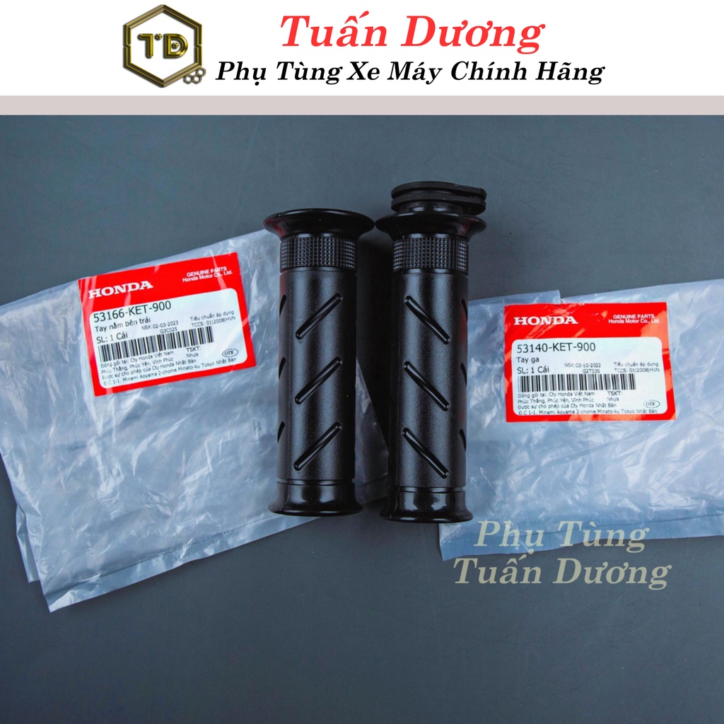 Cặp Tay Nắm Wave Nhỏ Hàng Chuẩn Zin 100% [ Chính Hãng ] - Cao Su Tay Lái Lắp Cho Wave Alpha, Wave ZX Và Wave Thái