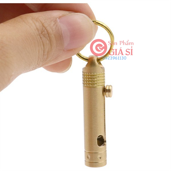 Móc Khóa Dao Rọc Giấy Mini Bằng Đồng Thau