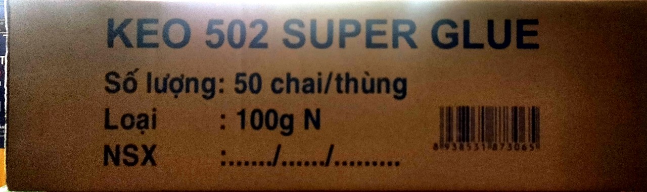 Keo 502 con voi dán sắt 1 thùng 50 lọ