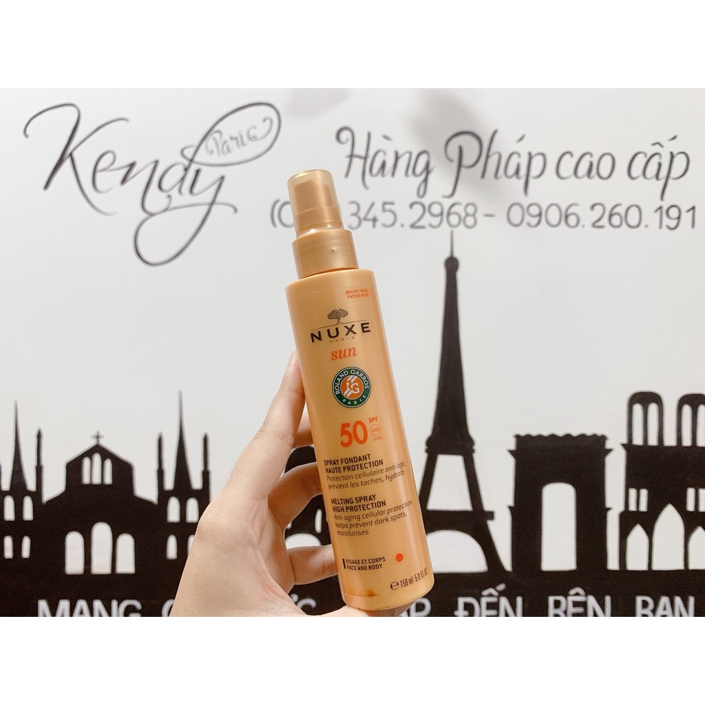 Xịt chống nắng cho mặt và body Nuxe Sun( bản giới hạn)