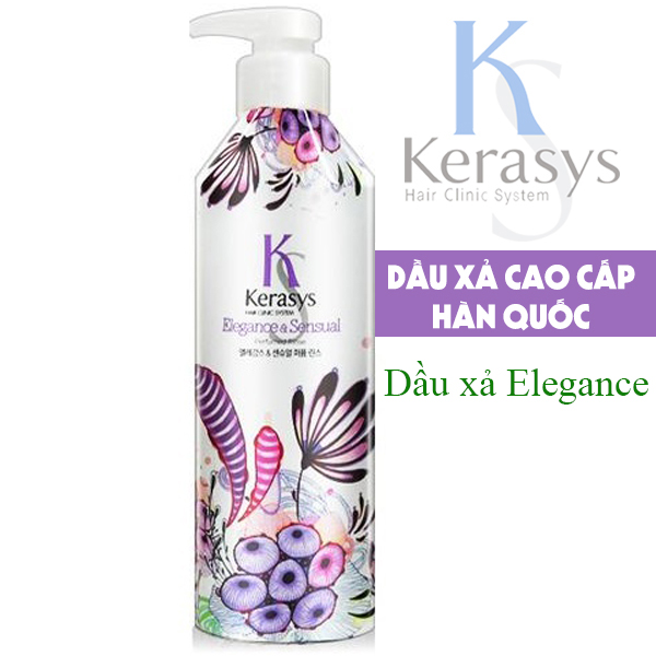 Dầu xả Nước hoa tinh chất quýt xanh và hoa ly kerasys Pure & charming 600ml