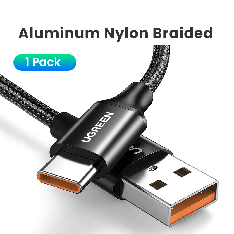 UGREEN USB Cable 6A 5A 100W for Xiaomi Huawei 50 P40 30 Pro Supercharge USB Type C Fast Charging Cable for Huawei Mate 50 Pro