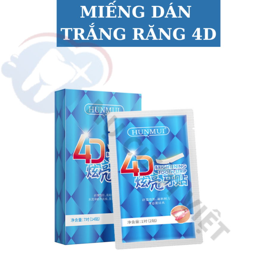 Miếng Dán Trắng Răng 4D Trắng Nhanh Dể Sử Dụng 7 Day