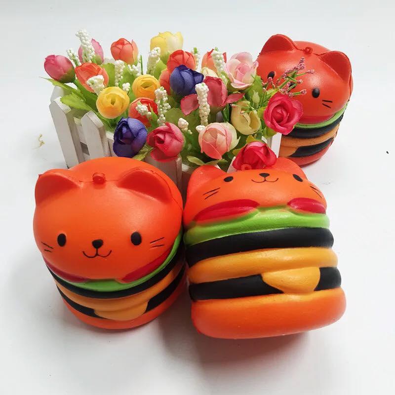[HCM]Squishy bánh humbeger mèo chọn màu