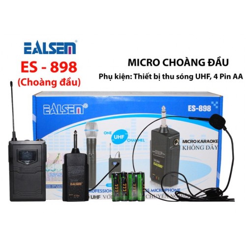 Micro không dây choàng đầu ealsem es-898