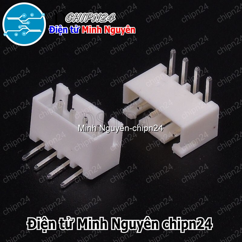 [10 cái] (F301) Header 4P XH2.54-4P Đực Cong - HH001705