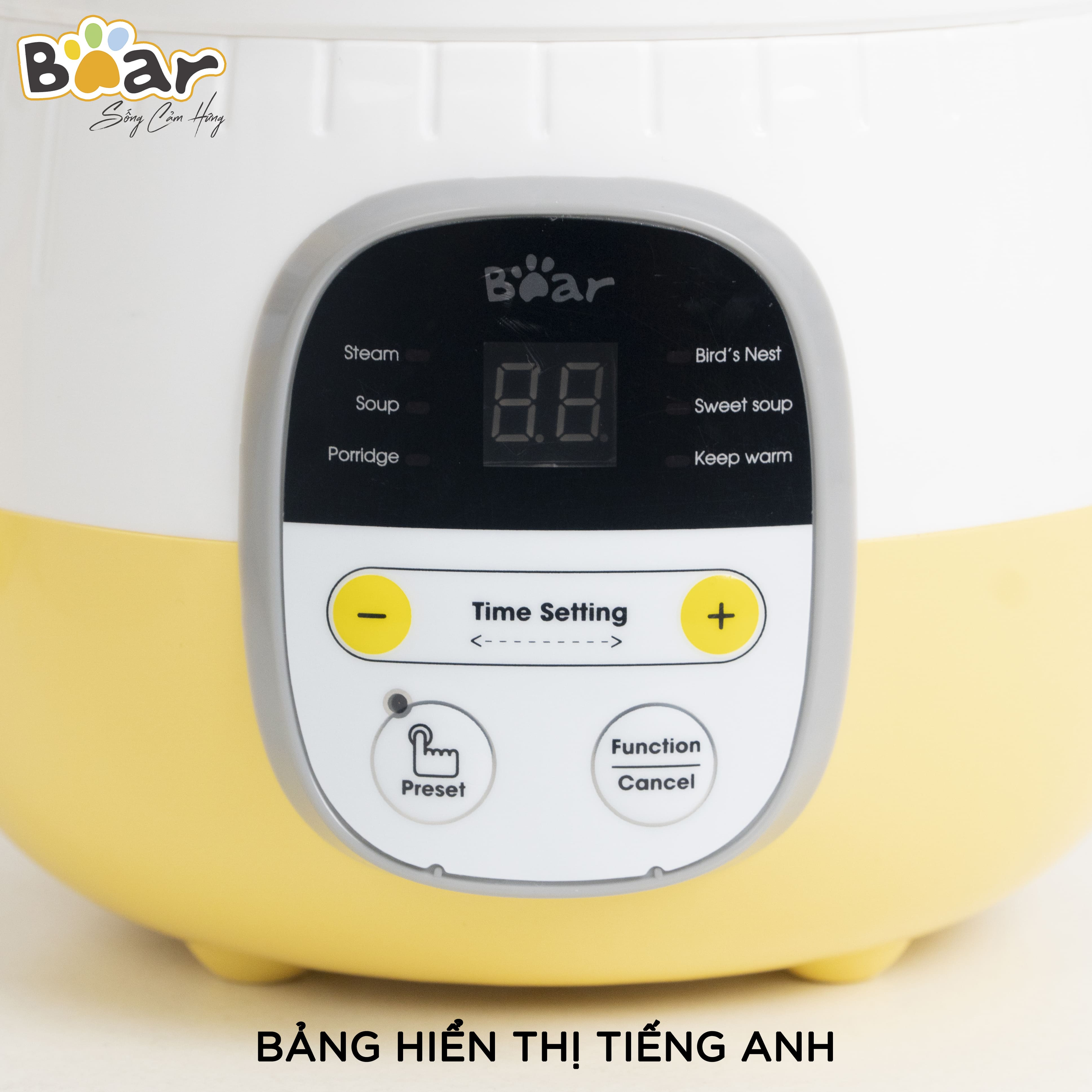 Nồi nấu chậm Bear 0.8 lít SUBE001 - Bản Quốc Tế [ Chính Hãng ]