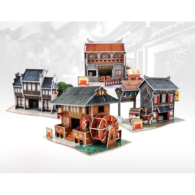 Mô Hình Nhà Giấy 3D Các Nước