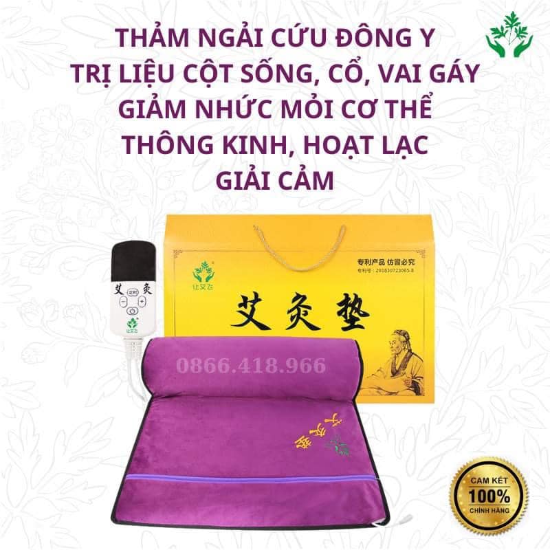 Thảm ngải cứu đông y chườm nhiệt cao cấp- quà tặng mẹ, sinh nhật bố, giảm đau mỏi, ngủ ngon - sukoto vietnam