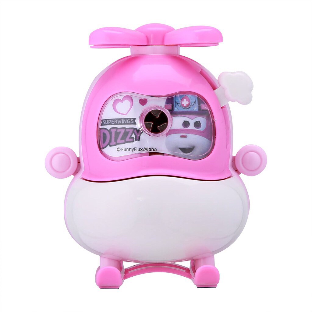 Máy chuốt gọt bút chì deli 10409 hình đội bay siêu đẳng super wings