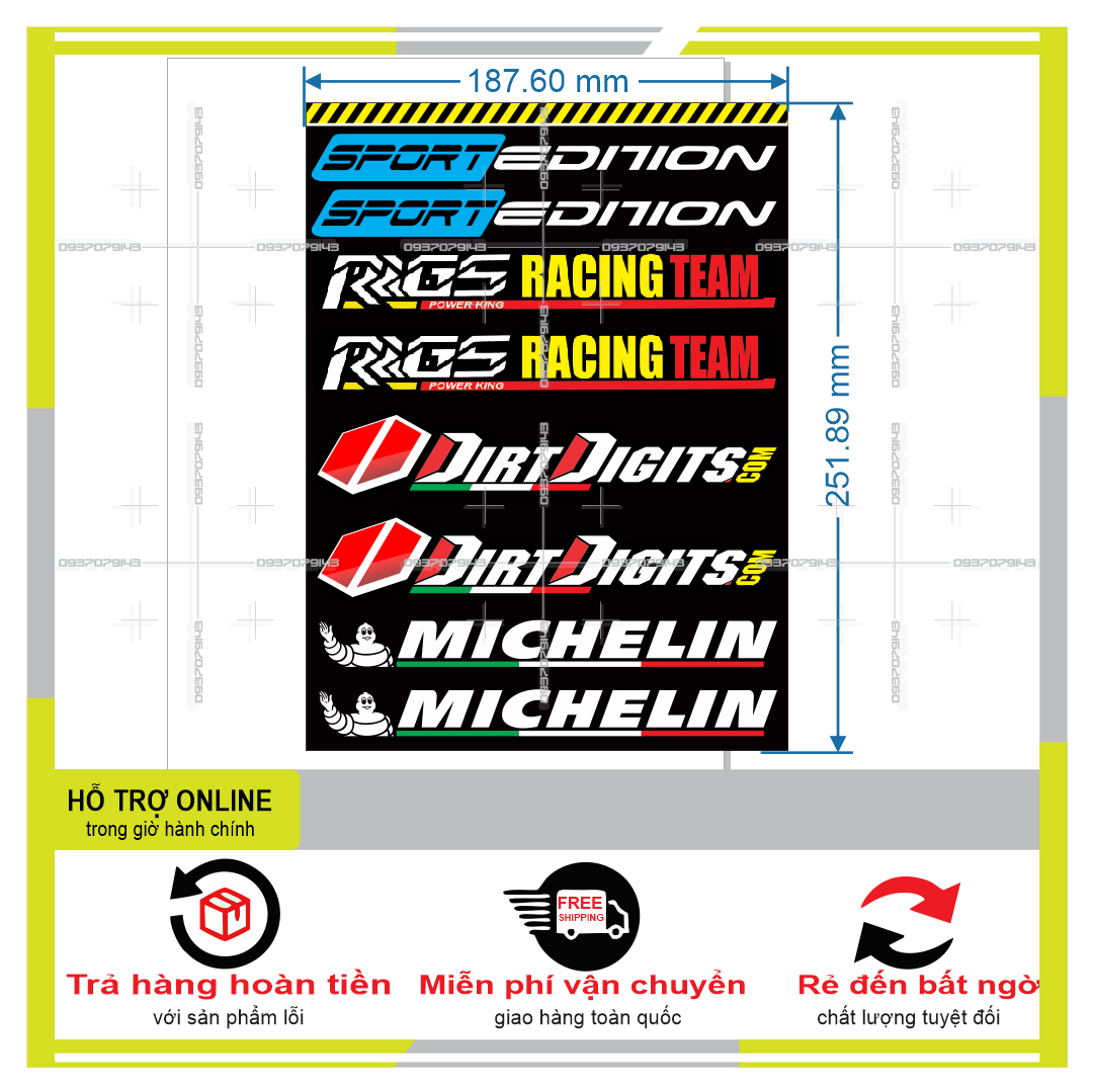 LOGO STICKER DÁN CHÂN PHUỘC M4