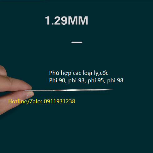 Vòng che lửa miệng ly món trà sữa nướng (inox 100%)