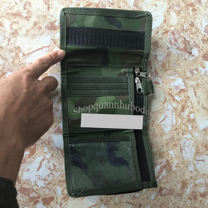 Ví, bóp nam gập ba màu rằn ri phong cách độc đáo
