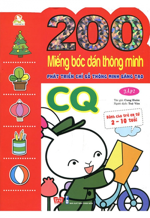 Sách - 200 Miếng Bóc Dán Thông Minh Phát Triển Chỉ Số Thông Minh Sáng Tạo CQ - Tập 2 - Phương Nam Book