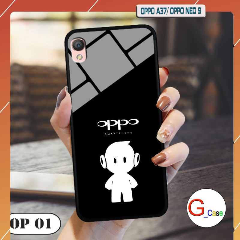 Ốp lưng Oppo A37 in 3D hình logo điện thoại