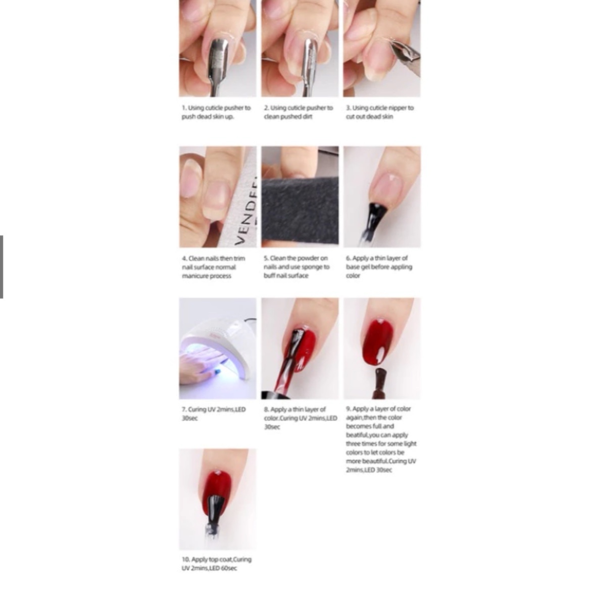 Sơn Gel Thạch Đỏ Rượu Lẻ Màu - Mini Nails