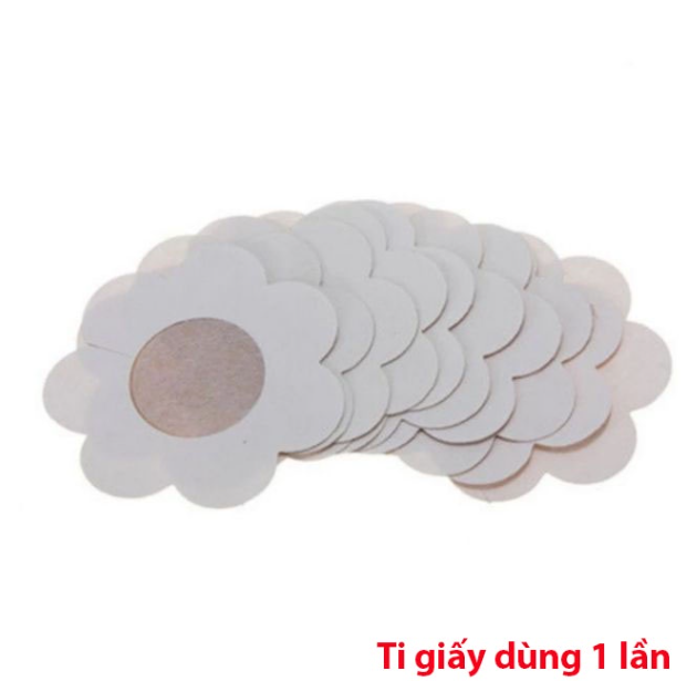 Túi 10 miếng dán lụa hình hoa mai che đầu ti