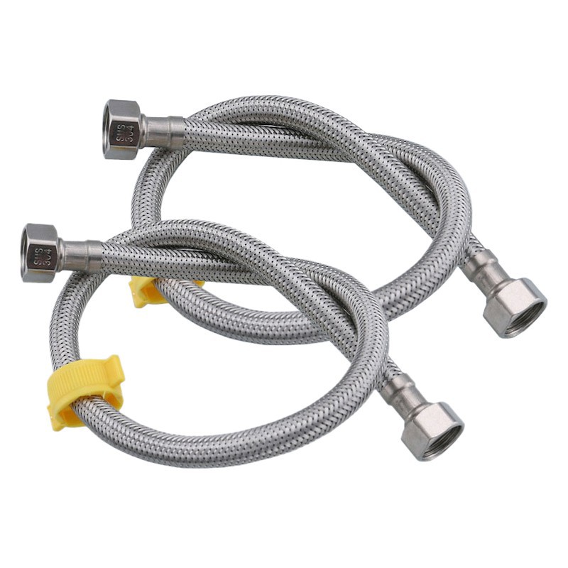 Bộ Dây Cấp Nước 2 đầu ốc Vòi Chậu Rửa, Bình Nóng Lạnh, Lavabo, Bồn Cầu Inox 304 Cao Cấp Siêu Bền